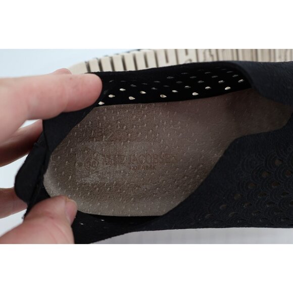 Ilse of Jacobsen Tulip Slip On Shoes Women's 38 8 Black White Flat Loafers Comfy - Picture 8 of 9